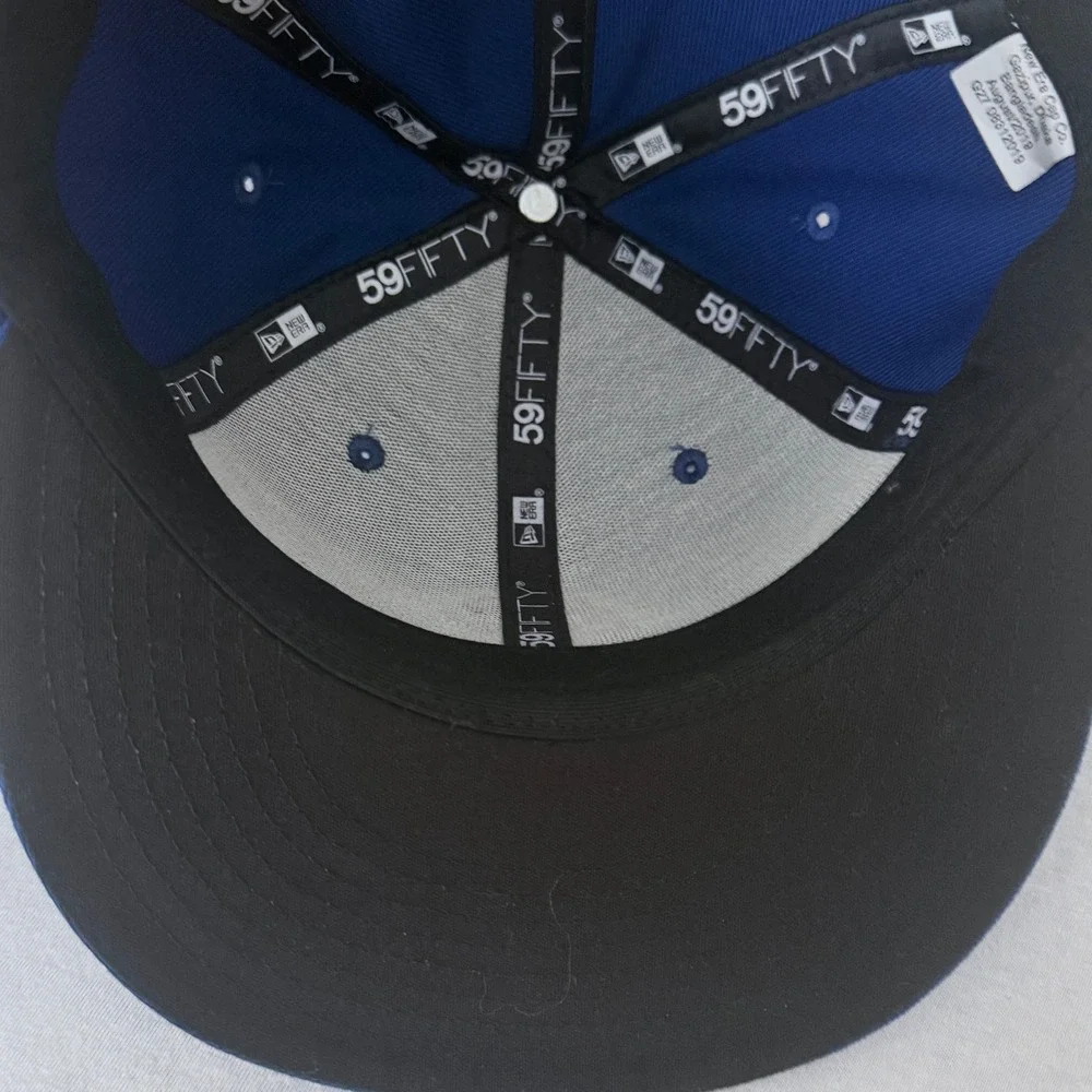 New Era Chicago Cubs Hat Kids 6 3/4 59FIFTY Fitted Blue Baseball Cap MLB